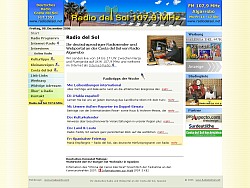 Radio del Sol German Radio on the Costa del Sol reference screenshot of page