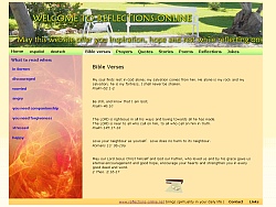 Reflections-Online Spirituality reference screenshot of page