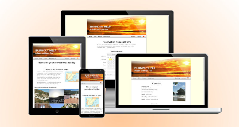 Website Burnout Help in different screenshots